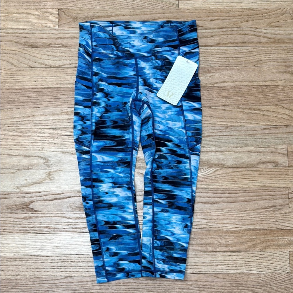 lululemon athletica Blue Patterned Leggings